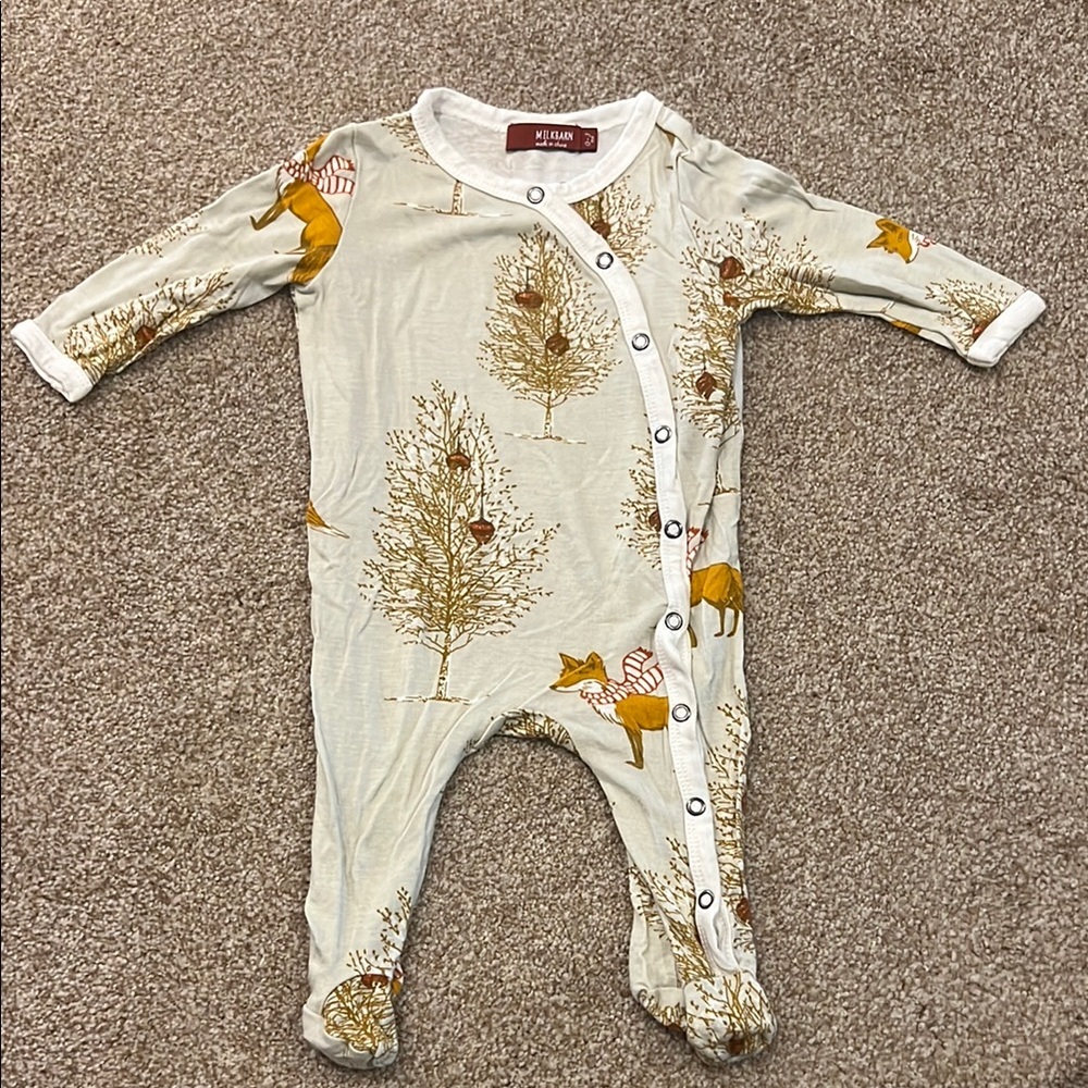 Milkbarn Fox Print One Piece
